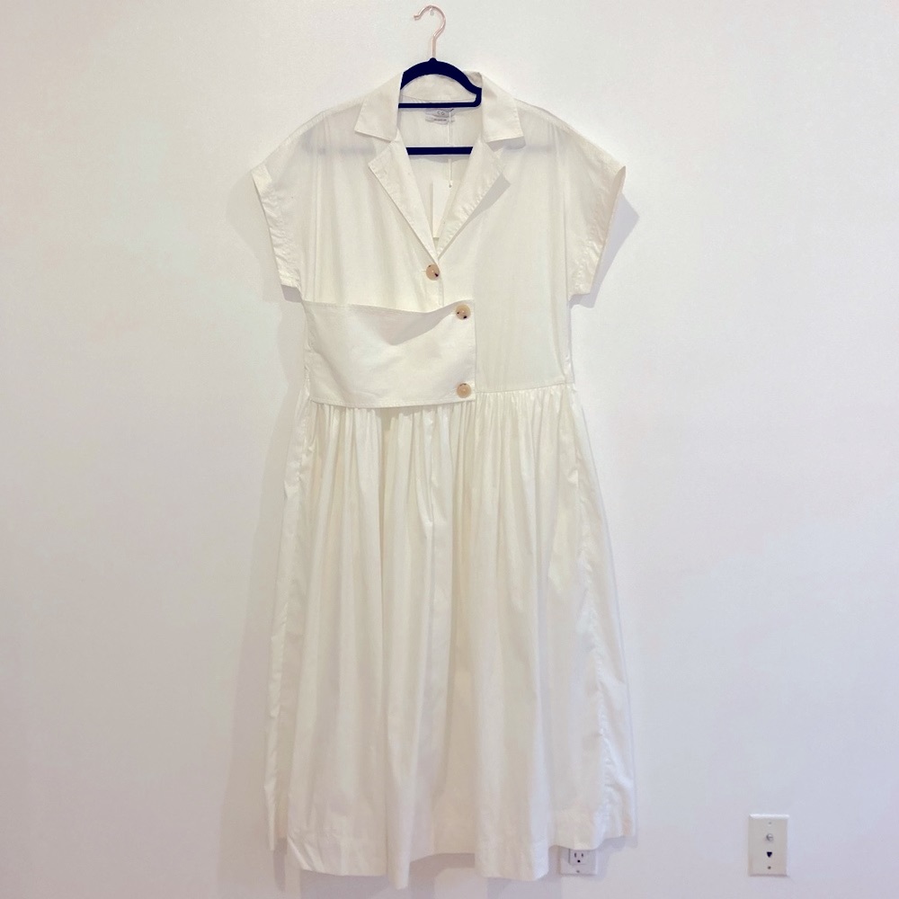 CO fall/winter 2020 white midi dress